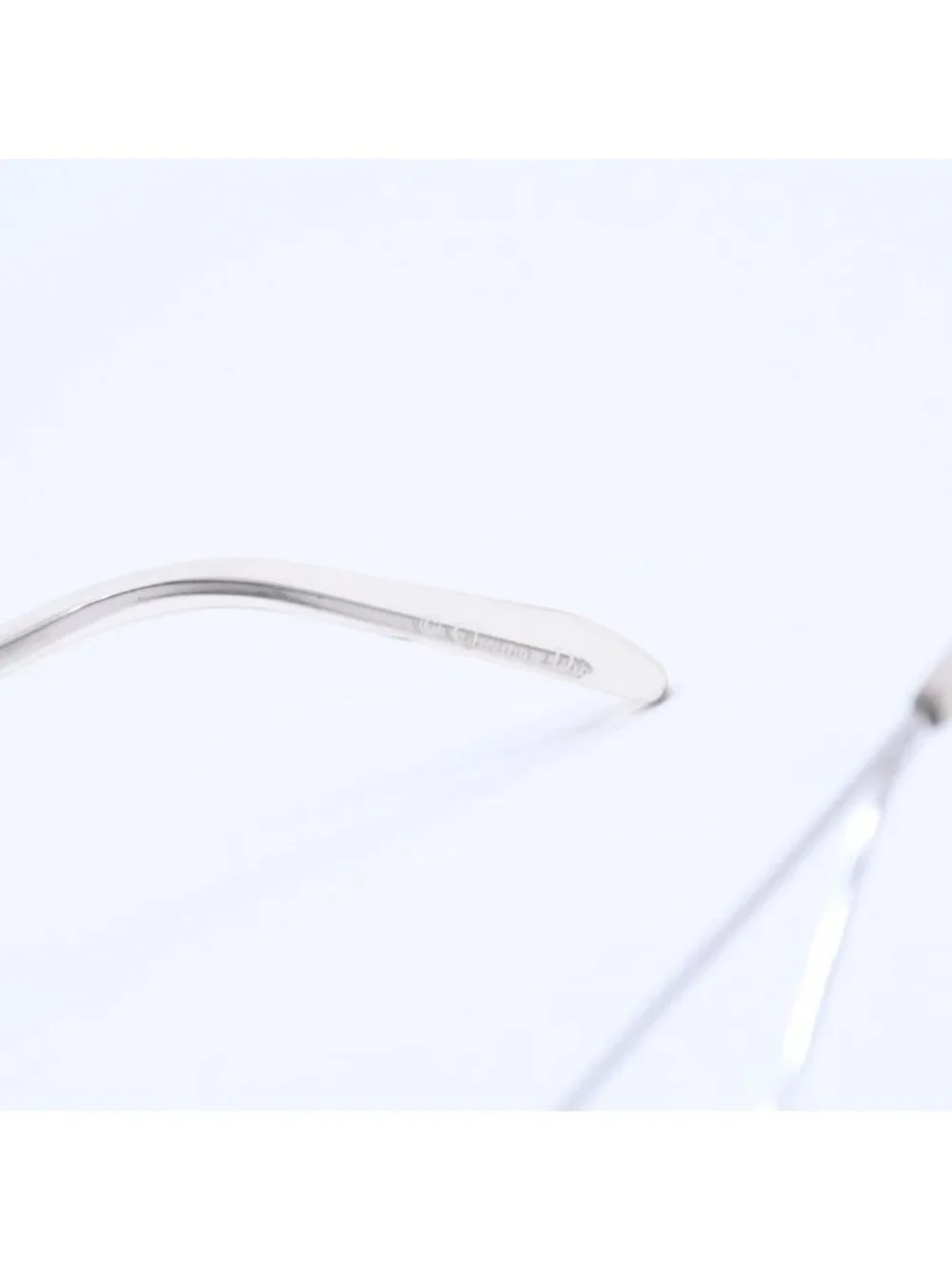 Dior Miss Ella Rimless Sunglasses Shield Gray Silver Eyewear